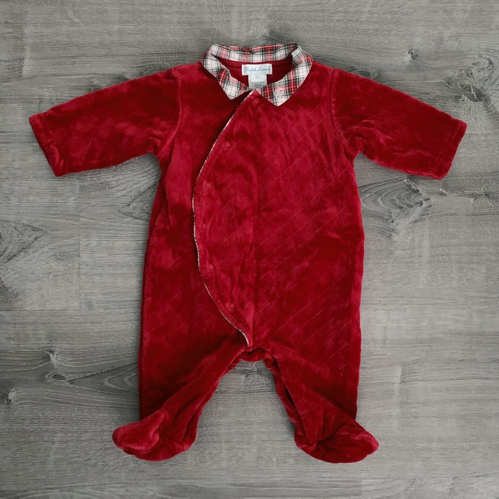 ❌SOLD❌ Ralph Lauren baby girl Christmas Red outfit